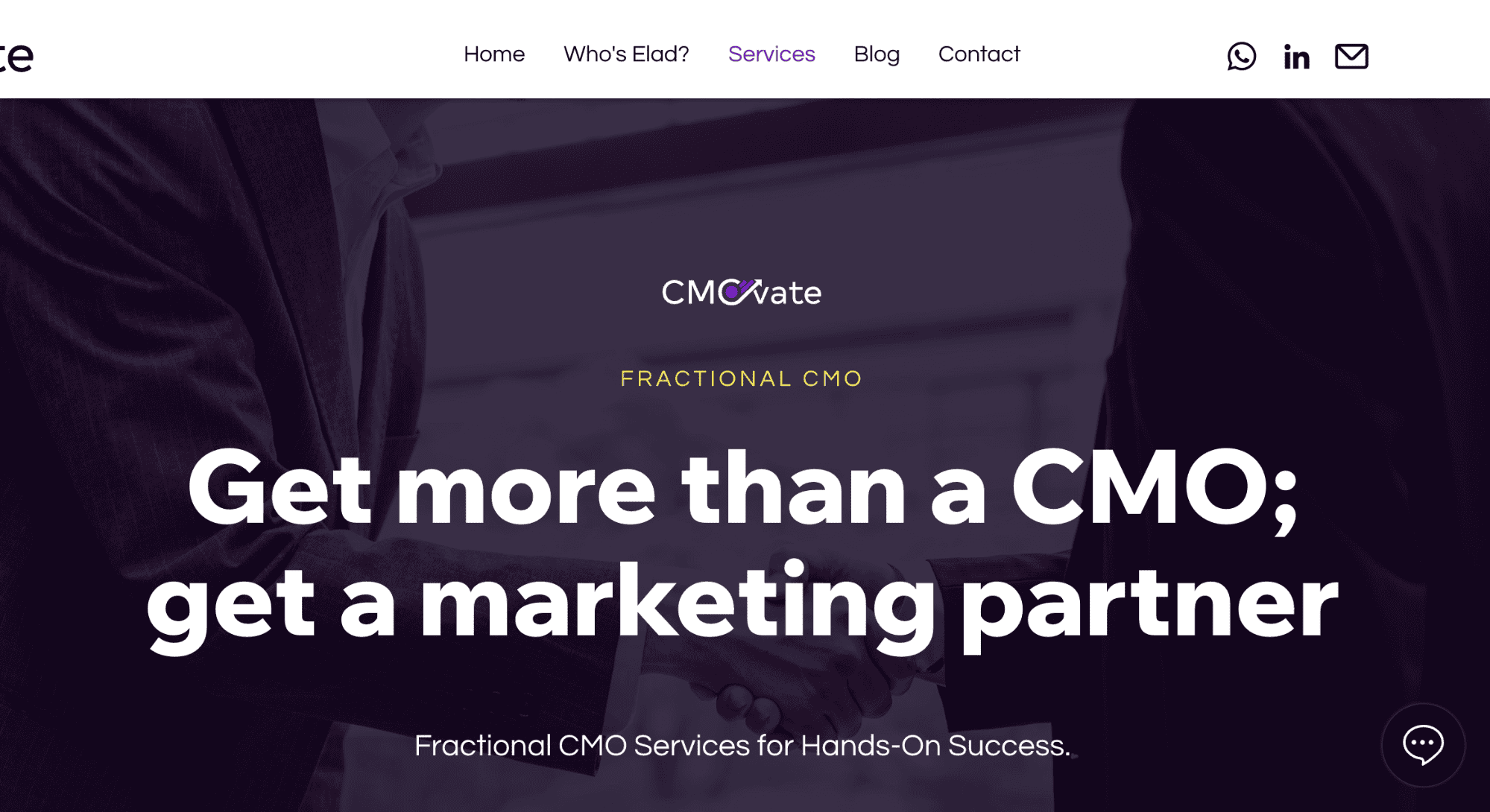 Picture of CMOvate Fractional CMO page