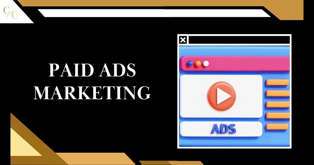 Paid Ads Marketing: colorful landing page with video player