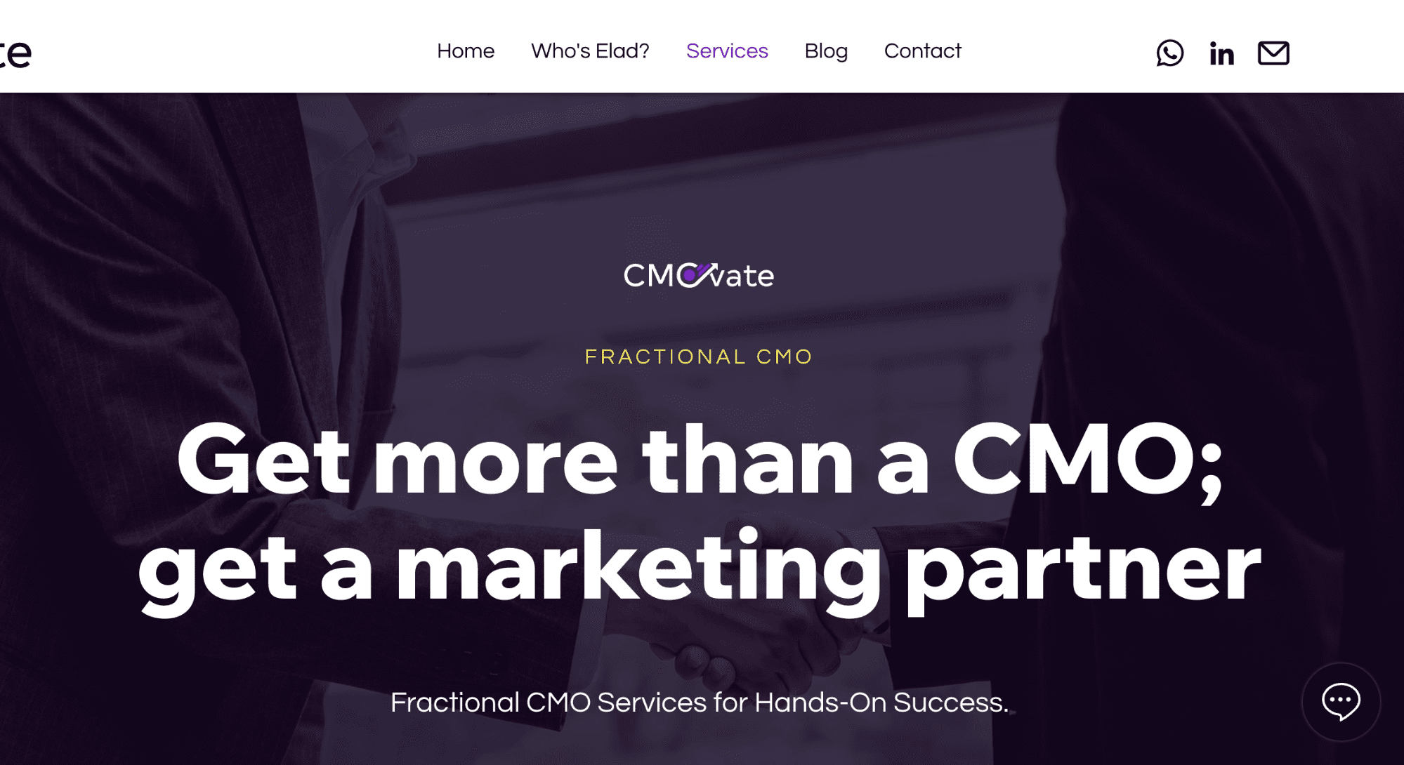 Picture of CMOvate Fractional CMO page